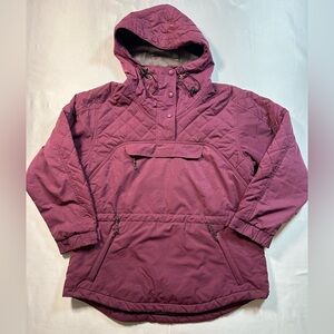 Vintage L.L. Bean Quilted Pullover Jacket – Maroon/Burgundy